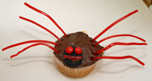 nice spider cupcake