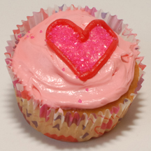 heart cupcake