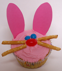 Easter bunny cupcake paper ears