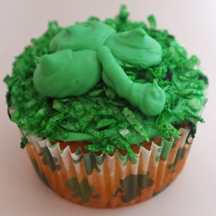 Shamrock cupcake