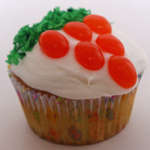 Jellybean carrot cupcake