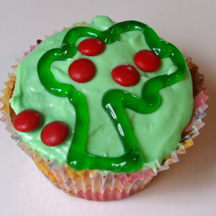 Apple tree cupcake