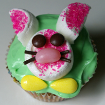 Marshmallow bunny cupcake