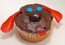 Dog cupcake