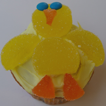 Candy chick cupcake