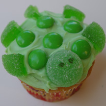 Turtle cupcake