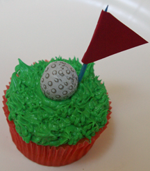 Golf cupcake