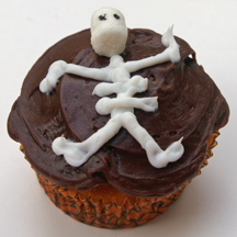 Skeleton cupcake