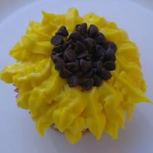 Sunflower cupcake