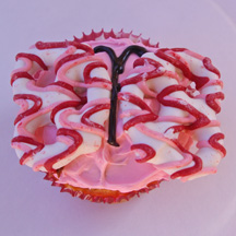 Valentine butterfly cupcake