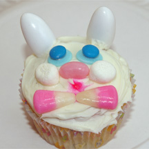 Candy bunny cupcake